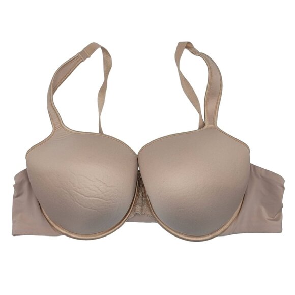 Torrid Curve Seamless Microfiber Underwire Full Coverage Bra Tan 44C Lined Adj - Picture 1 of 7